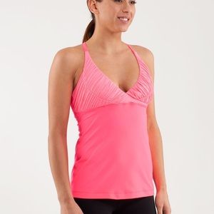 Lululemon Pure Balance tank top in pink, size 4